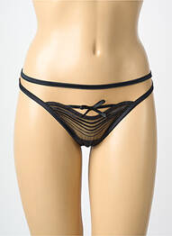 String légère et transparente noir MILLESIA femme