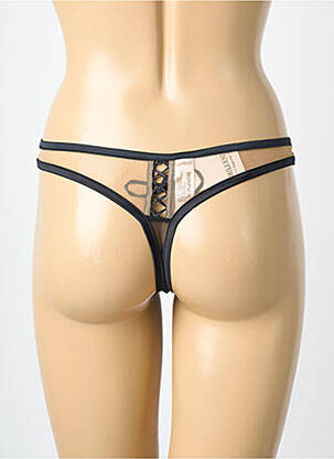 String légère et transparente noir MILLESIA femme