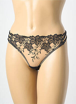 String broderie noir MILLESIA femme
