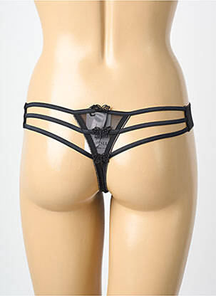 String légère et transparente noir MILLESIA femme