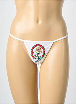 String broderie blanc MILLESIA femme