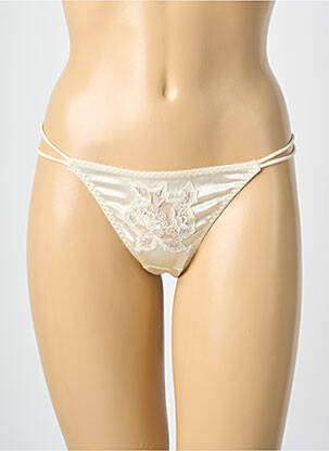 String tissage satiné blanc MILLESIA femme