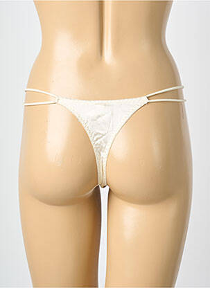 String tissage satiné blanc MILLESIA femme
