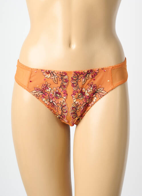 String broderie orange MILLESIA femme