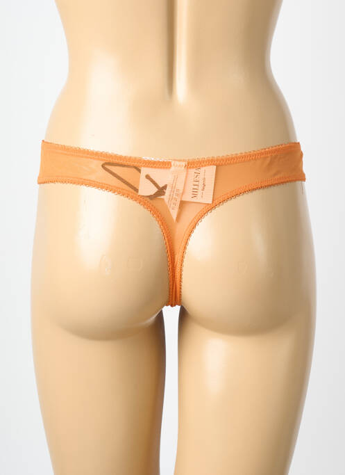String broderie orange MILLESIA femme