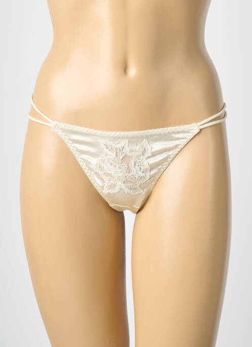 String tissage satiné blanc MILLESIA femme