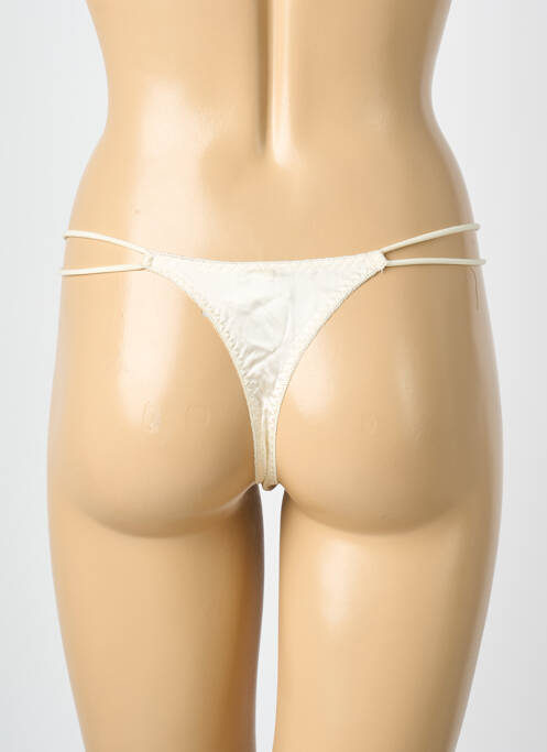 String tissage satiné blanc MILLESIA femme