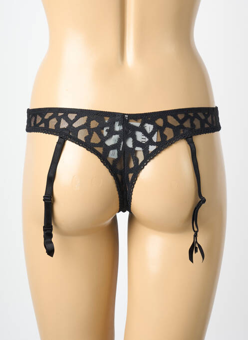 String tissage popeline noir MILLESIA femme