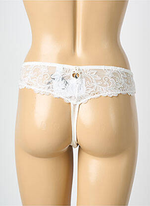 Tanga stretch blanc MILLESIA femme
