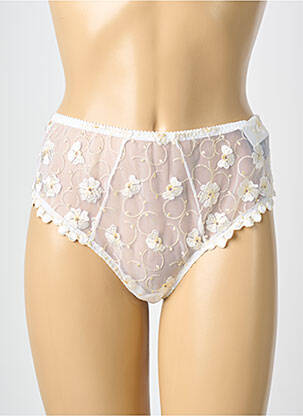 Tanga tissage satiné beige PRIMA DONNA femme