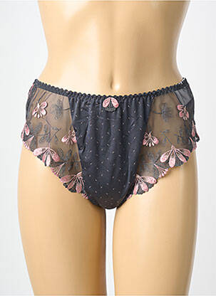 Tanga tissage satiné gris PRIMADONNA femme