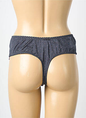 Tanga tissage satiné gris PRIMADONNA femme