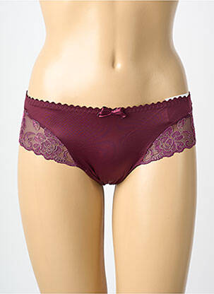 Shorty tissage satiné rouge PRIMADONNA femme