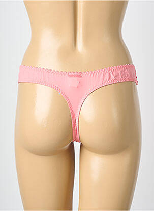Tanga tissage satiné rose PRIMADONNA femme