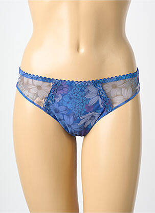 Tanga stretch bleu PRIMA DONNA femme