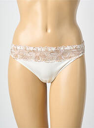 Tanga tissage satiné beige PRIMADONNA femme
