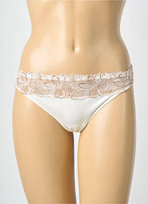 Tanga tissage satiné beige PRIMA DONNA femme