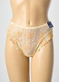 Tanga effet matière satinée jaune PRIMADONNA femme