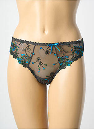 Tanga tissage satiné gris PRIMADONNA femme