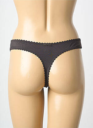 Tanga tissage satiné gris PRIMADONNA femme