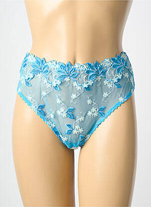 Tanga tissage satiné bleu PRIMADONNA femme