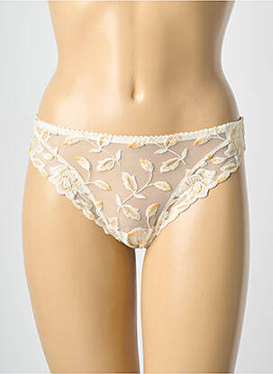 Tanga tissage satiné beige PRIMA DONNA femme