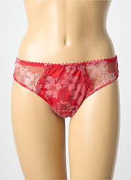 Tanga tissage satiné rouge PRIMADONNA femme