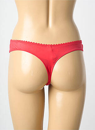 Tanga tissage satiné rouge PRIMADONNA femme