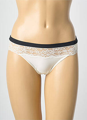 Tanga tissage satiné beige MARIE JO femme