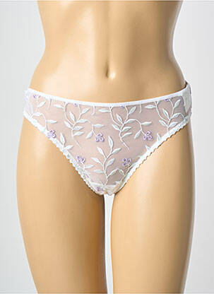 Tanga stretch blanc MARIE JO femme