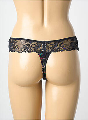 Tanga stretch noir MARIE JO femme