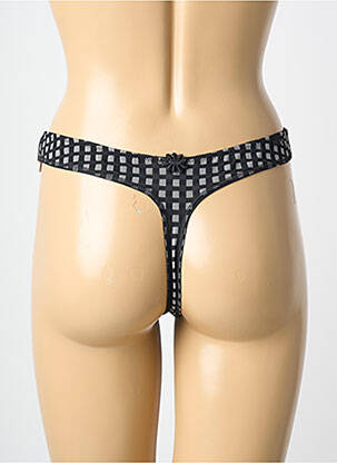 String imprimé vichy noir MARIE JO femme