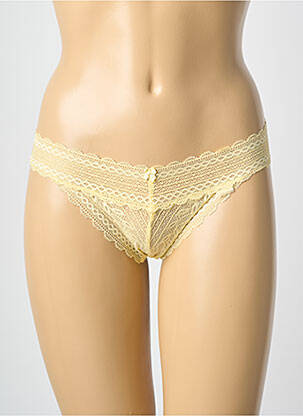 Tanga stretch jaune ESPRIT femme