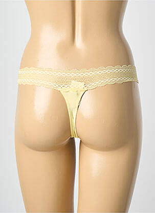 Tanga stretch jaune ESPRIT femme