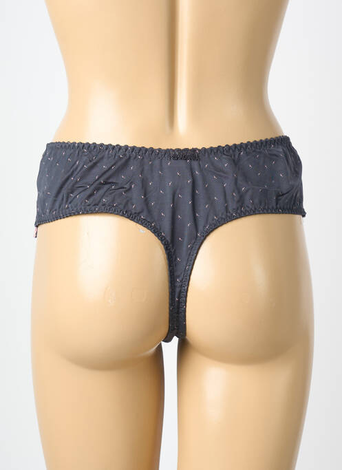 Tanga tissage satiné gris PRIMA DONNA femme