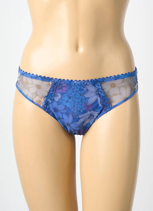 Tanga stretch bleu PRIMA DONNA femme