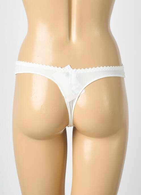 Tanga tissage satiné beige PRIMA DONNA femme