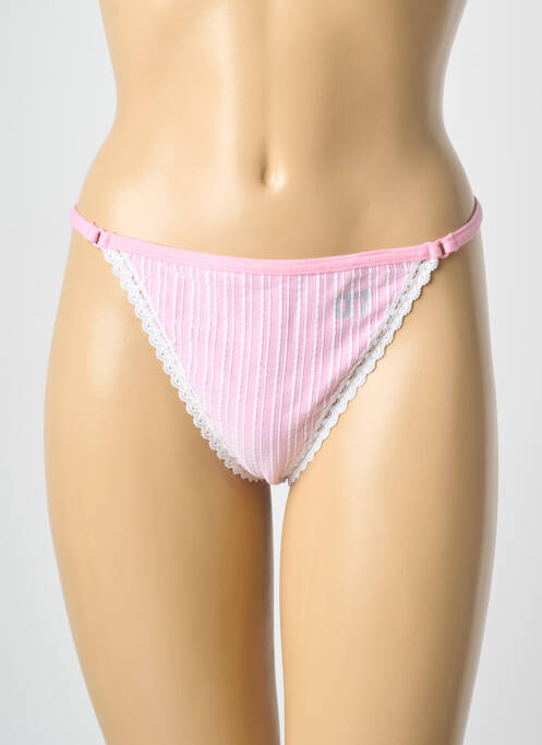 Tanga stretch rose BANANA MOON femme