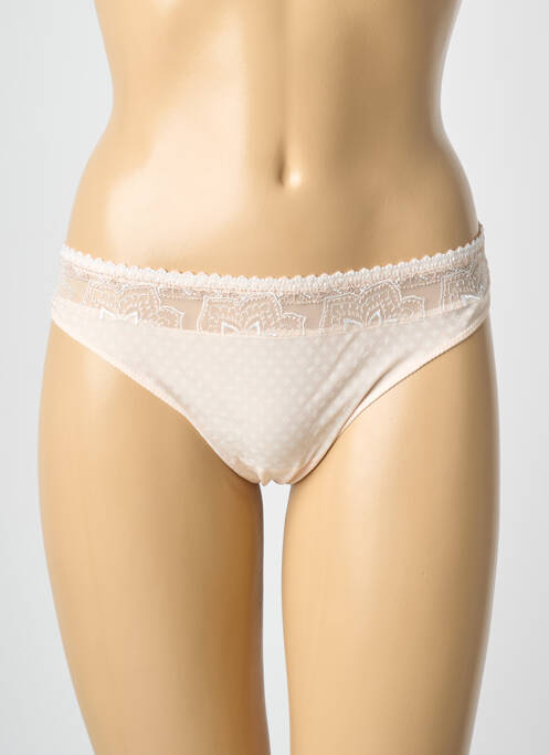 Tanga tissage satiné rose PRIMA DONNA femme