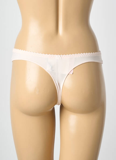Tanga tissage satiné rose PRIMA DONNA femme