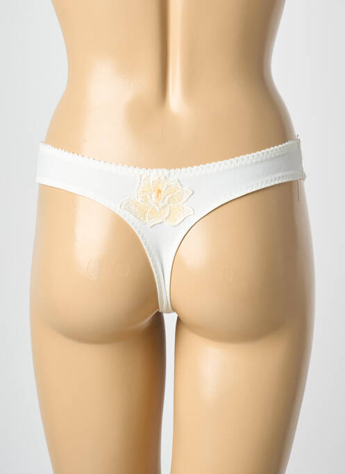Tanga tissage satiné beige PRIMA DONNA femme
