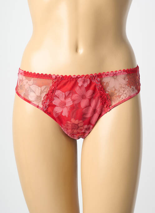 Tanga tissage satiné rouge PRIMA DONNA femme