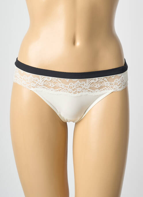 Tanga tissage satiné beige MARIE JO femme