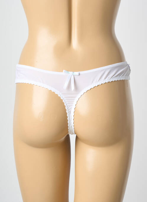 Tanga stretch blanc MARIE JO femme