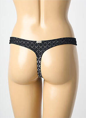 String tissage satiné noir MARIE JO femme