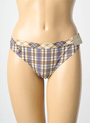 Tanga effet matière satinée beige MARIE JO femme