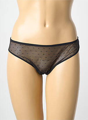 Tanga légère et transparente noir PRIMADONNA femme