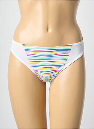 Tanga tissage satiné blanc PRIMADONNA femme