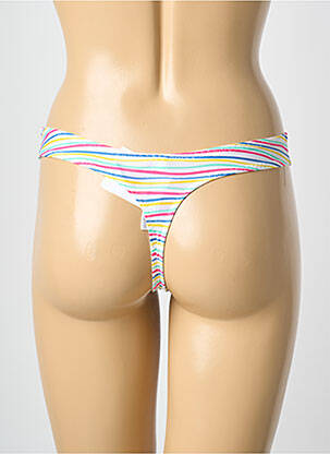 Tanga tissage satiné blanc PRIMADONNA femme