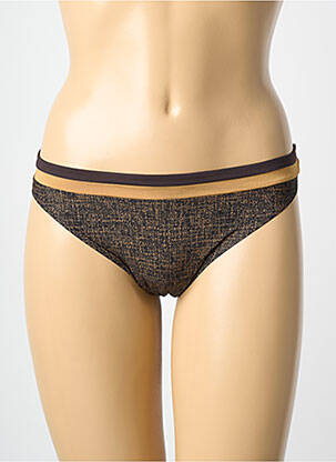 String tissage satiné marron PRIMA DONNA femme